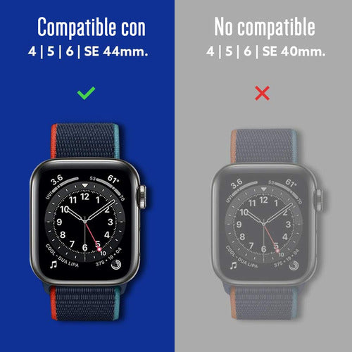 Funda Para Apple Watch 44mm Serie 6, 5, 4 Caseology Nano Pop Negro