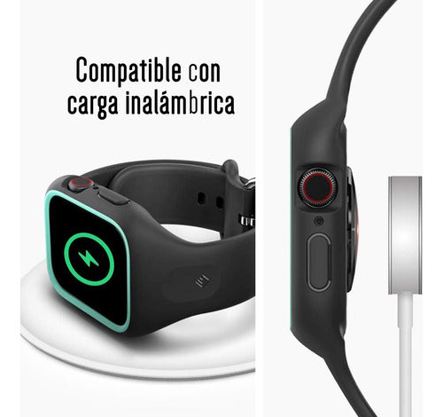 Funda Para Apple Watch 44mm Serie 6, 5, 4 Caseology Nano Pop Negro
