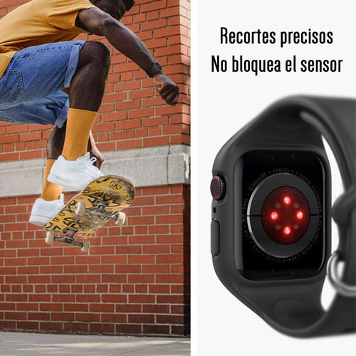 Funda Para Apple Watch 44mm Serie 6, 5, 4 Caseology Nano Pop Negro