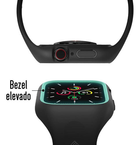 Funda Para Apple Watch 44mm Serie 6, 5, 4 Caseology Nano Pop Negro