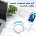 Cable De Cargador Datos Usb Para iPhone 11 12 13 14 iPad 2m