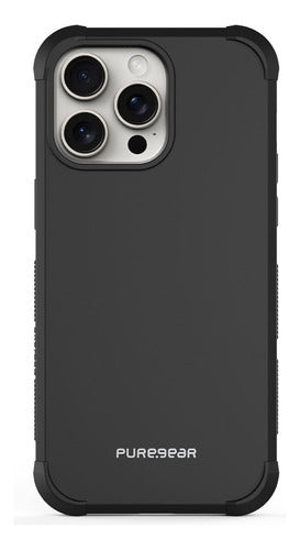 Funda Para iPhone 15 Pro Dualtek Puregear Uso Rudo Antigolpe Negro