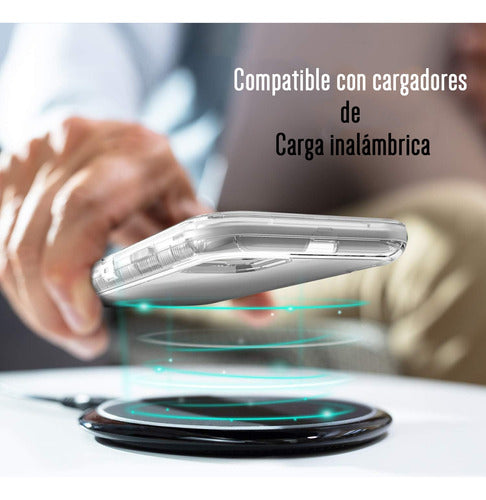 Funda Para Galaxy A12 Hybrid Clear Case Premium Uso Rudo Transparente