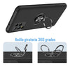 Funda Para Galaxy A12 Slim Protection Con Anillo Giratorio Negro