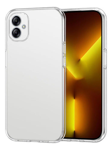 Funda Para Samsung Galaxy A04e Hybrid Clear Rigida Borde Anticaida Transparente
