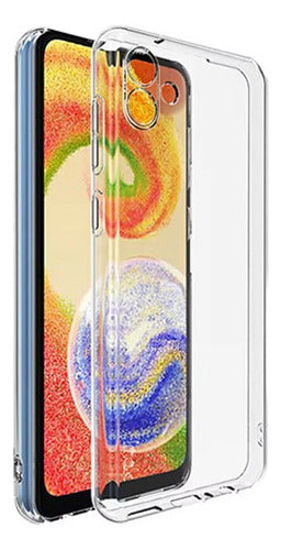 Funda Para Samsung Galaxy A04e Hybrid Clear Rigida Borde Anticaida Transparente