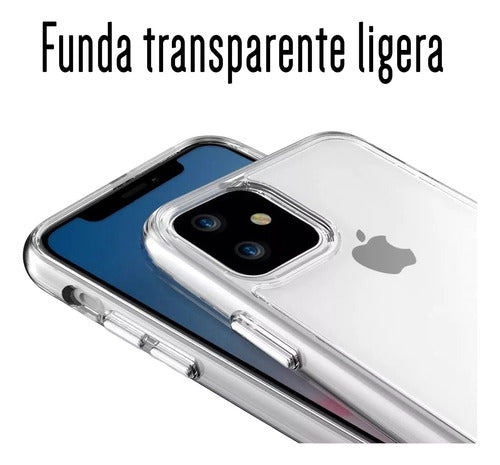 Funda Para iPhone 14 Plus Hybrid Clear Rigida Con Bordes Anticaidas Transparente