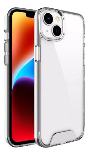 Funda Para iPhone 13 Pro Max Hybrid Clear Rigida Bordes Anticaidas Transparente