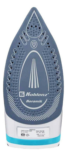 Plancha De Ropa A Vapor Koblenz Pkk-750 Sa 1600 W 120 V  Aqua