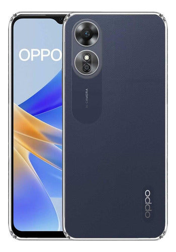 Funda Para Oppo A17 Hybrid Clear Case Premium Uso Rudo Tpu Transparente