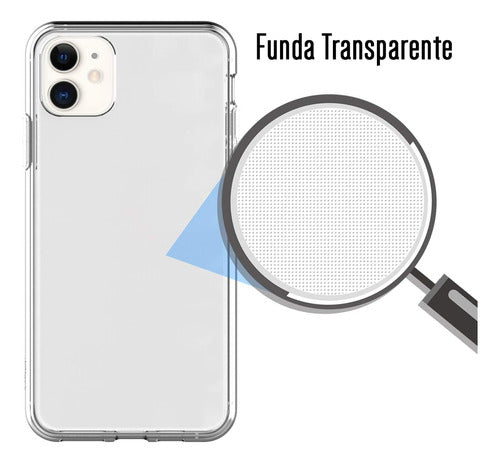 Funda Para iPhone 11 Hybrid Clear Case Rigida Con Esquinas Anticaidas Transparente