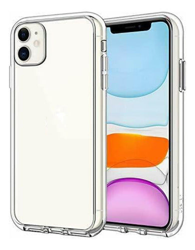 Funda Para iPhone 11 Hybrid Clear Case Rigida Con Esquinas Anticaidas Transparente