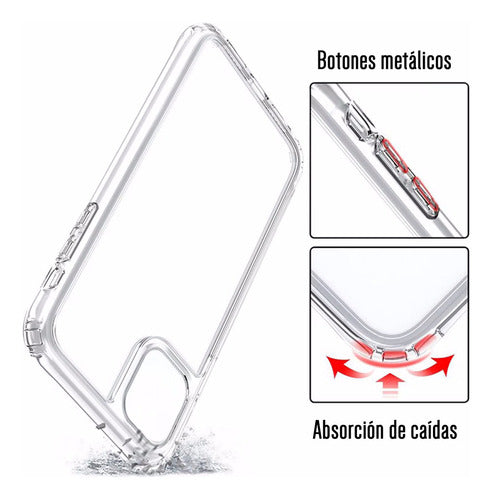 Funda Para Samsung Galaxy A54 Hybrid Case Rigida Anticaidas Airbag Transparente