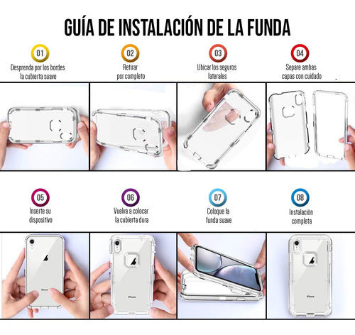 Funda Para Galaxy S22 Ultra De Uso Rudo Esquinas Reforzada Transparente