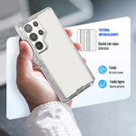 Funda Para Galaxy S22 Ultra De Uso Rudo Esquinas Reforzada Transparente