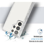 Funda Para Galaxy S22 Ultra De Uso Rudo Esquinas Reforzada Transparente