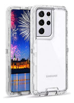 Funda Para Galaxy S22 Ultra De Uso Rudo Esquinas Reforzada Transparente
