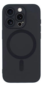 Funda Para iPhone 14 Pro Max Tpu Suave Con Magsafe Mas Mica Negro