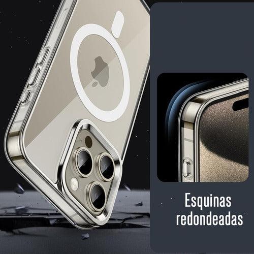 Funda Para iPhone 14 Pro Magsafe Hybrid Clear Magnetic Carga Inalámbrica Slim Transparente