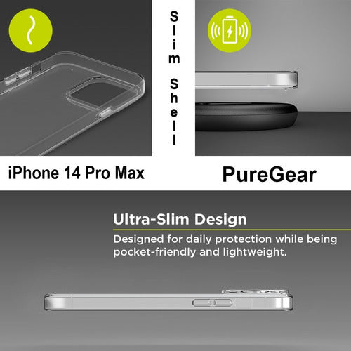 Funda Para iPhone 14 Pro Max Puregear Slim Shell Ligera Tpu Transparente