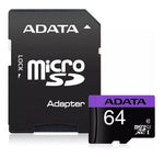 Tarjeta Micro Sd Adata 64gb Clase 10 Ausdx64guicl10- Ra1