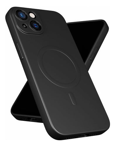 Funda Para iPhone 15 Plus Tpu Suave Con Magsafe Incluye Mica Negro