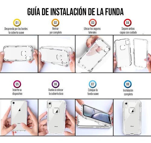 Funda Para iPhone 13 Antishock 3 Capas Esquinas Reforzadas Transparente