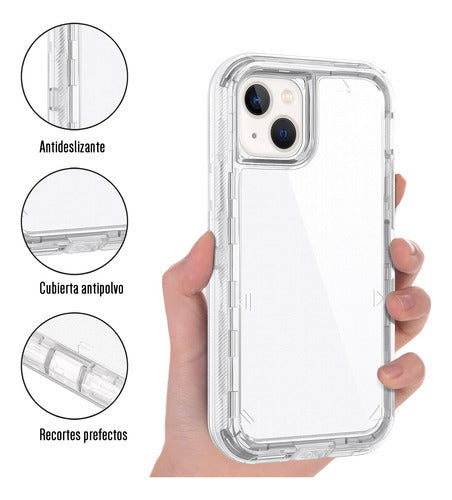 Funda Para iPhone 14 Plus Antishock Esquinas Reforzadas Transparente