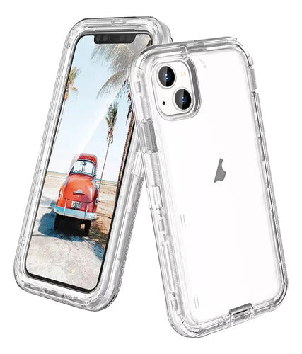 Funda Para iPhone 13 Antishock 3 Capas Esquinas Reforzadas Transparente
