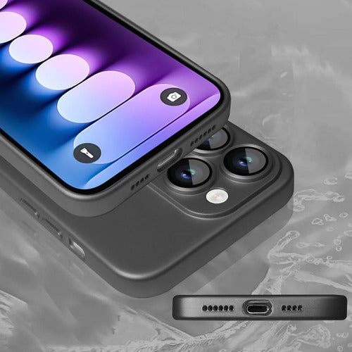 Funda Para iPhone 15 Pro Max Compatible Con Magsafe Tpu Suave Negro