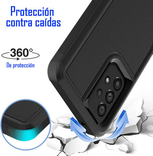 Funda Para Galaxy A53 5g Anticaída Antishock Extremo Negro