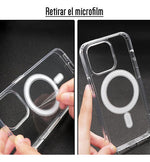 Funda Para iPhone 14 Normal Magsafe Hybrid Clear Magnetic Carga Inalámbrica Transparente