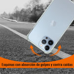 Funda Para iPhone 13 Pro Max Contra Golpes Orilla Reforzadas Transparente