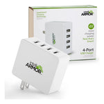 Cargador 20w De Pared 4 Puertos Ultra Rápido Intelliarmor  Blanco