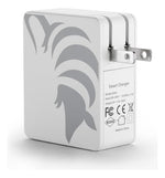 Cargador 20w De Pared 4 Puertos Ultra Rápido Intelliarmor  Blanco