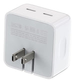 Cargador 35w Doble Usb C Carga Rápida Para iPhone, Android  Blanco