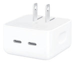Cargador 35w Doble Usb C Carga Rápida Para iPhone, Android  Blanco