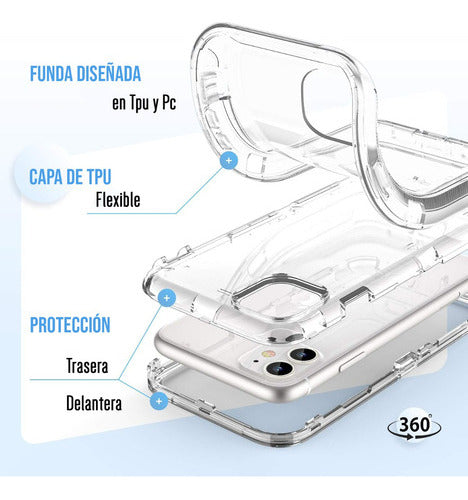 Funda Para iPhone 14 Pro Esquinas Reforzadas Alto Impacto Antishock Transparente