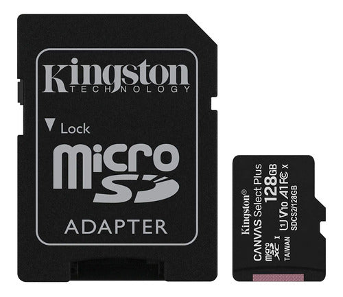 Tarjeta De Memoria Kingston Sdcs2sp Canvas Select Plus 128gb