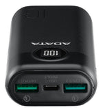 Power Bank Adata 10000mah Carga Rápida P10000qcd Usb Tipo C  Negro