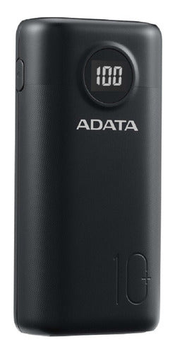 Power Bank Adata 10000mah Carga Rápida P10000qcd Usb Tipo C  Negro
