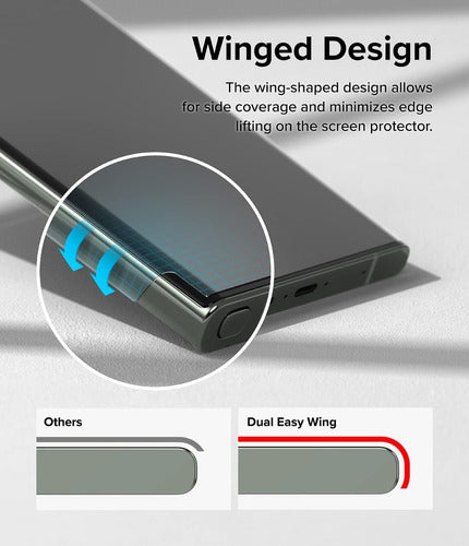Mica Para Samsung S23 Ultra Ringke Dual Easy Wing Friendly