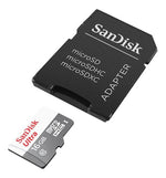 Memoria Micro Sd 16gb Sandisk + Adaptador Sd Clase 10 80mb/s