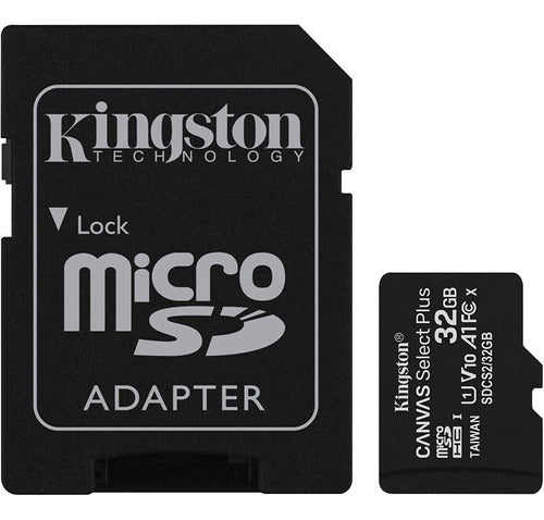 Tarjeta De Memoria 32g Kingston Sdcs Canvas Select Adaptador