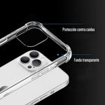 Funda Para iPhone 14 Pro Max Hard Shell Semirigida Contra Caida Transparente