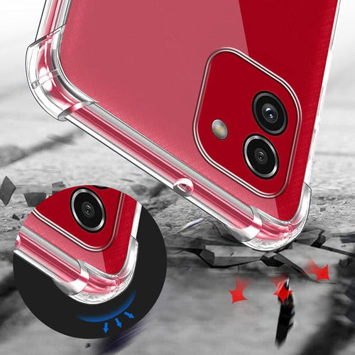Funda Para Galaxy A03 Hard Shell Calidad Premium Reforzada Transparente