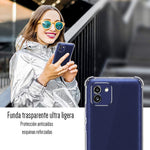 Funda Para Galaxy A03 Hard Shell Calidad Premium Reforzada Transparente