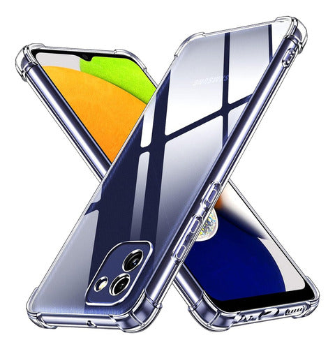 Funda Para Galaxy A03 Hard Shell Calidad Premium Reforzada Transparente