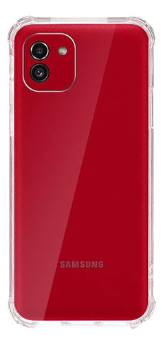 Funda Para Galaxy A03 Hard Shell Calidad Premium Reforzada Transparente