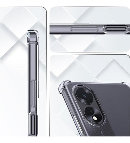 Funda Para Oppo A38 4G Hard Shell Ligera Uso Rudo Reforzada Transparente